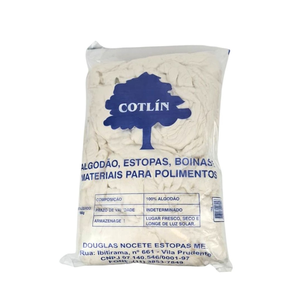 Pacote de Algodão Impermeável Hidrofóbico Para Pet Cães Gatos - 1kg
