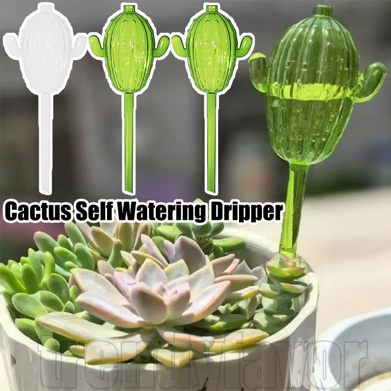 Gotejador De Irrigação Automática Em Forma De Cacto De 1/4 Unidades-Suprimentos De Água Automáticos-Para Jardim , Estufa em Oferta na Shopee