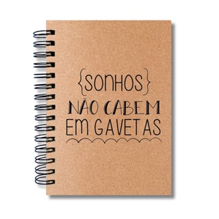 Caderno Sem Pautas Capa Dura 100 Fls 200 Pág A5 Sonhos em Oferta na Shopee