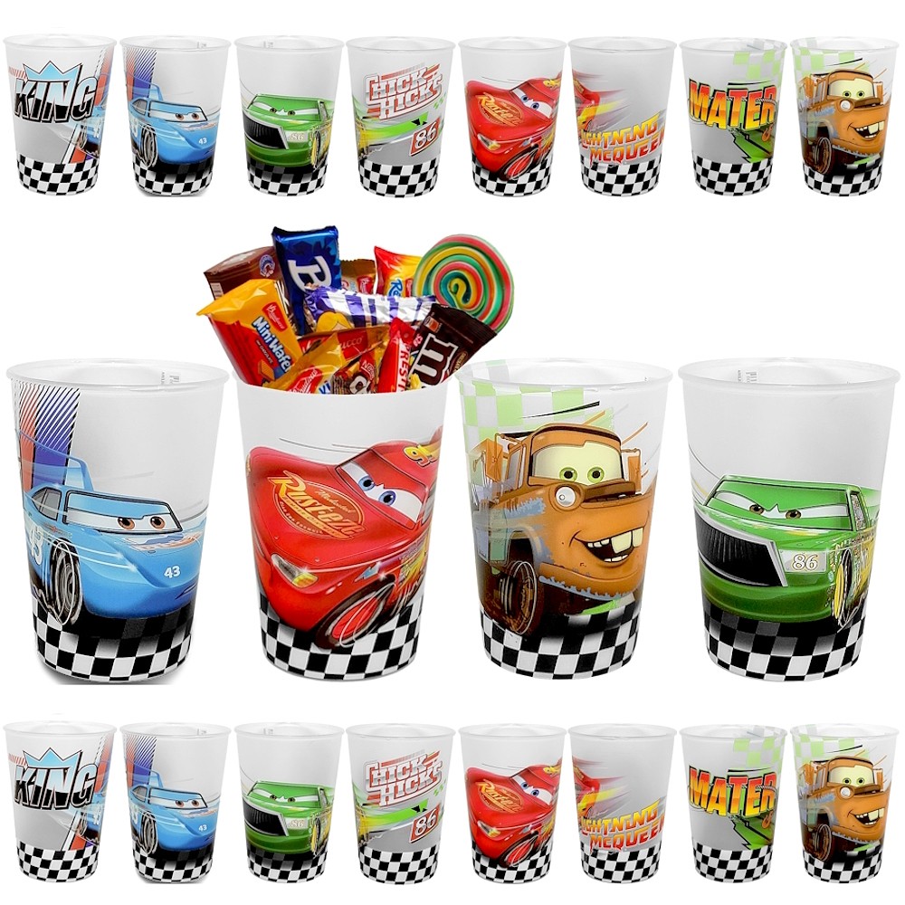 20 Copos Relâmpago Mcqueen Carros Lembrancinha Festa Infantil p/ Sacolinha Surpresa