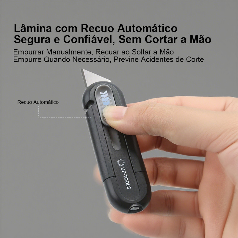 Estiletes Profissionais Retráteis com Lâmina Afiada - Papelão e Cartão para Encomendas, artesanato e Escritório em Oferta na Shopee