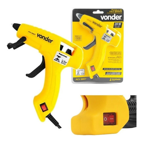 Pistola de cola quente 20W PCV0007 VONDER em Oferta na Shopee