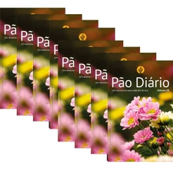 Kit 8 Livros Pão Diário | 365 Reflexões para o seu tempo com Deus | Flores 2026