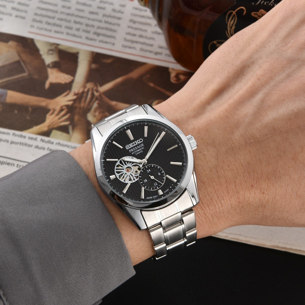 Relógio masculino com pulseira de aço da marca seiko de alta qualidade com movimento automático