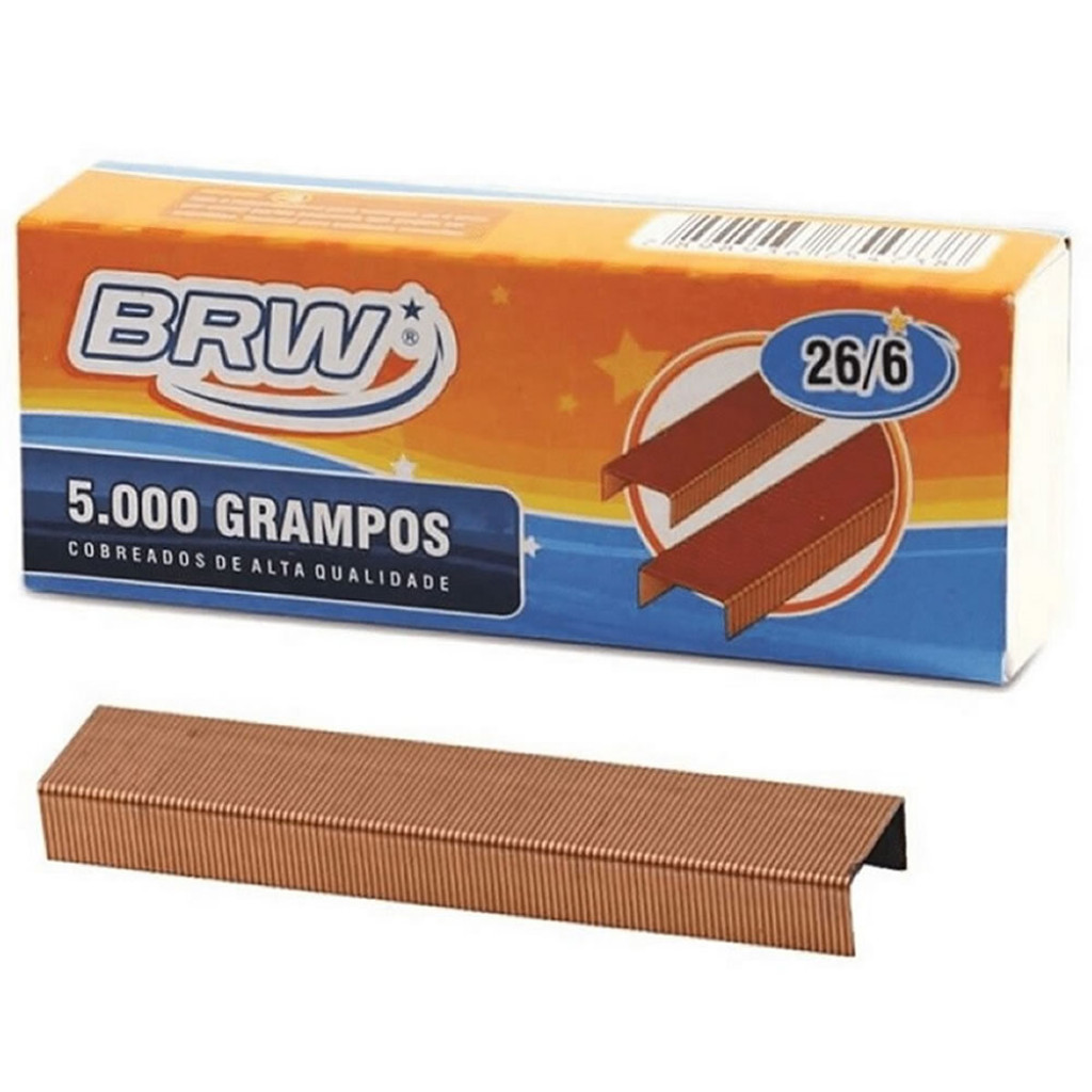 GRAMPO COBREADO 26/6 - 5.000 UN- GR5001 em Oferta na Shopee