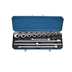 Jogo de Soquetes Estriados 3/4” 14 Peças CRV 7/8” a 2” Gedore D32EPU