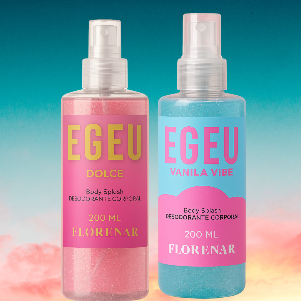 Kit Feminino 2 Body Splash Egeo Dolce e Egeo Vanila Vibe 200ML em Oferta na Shopee