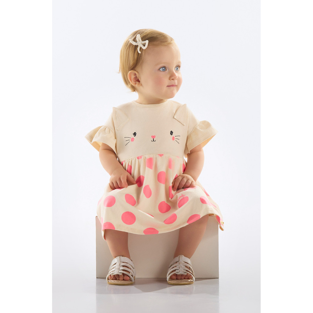 Vestido Coelhinho para Bebê Menina Quimby