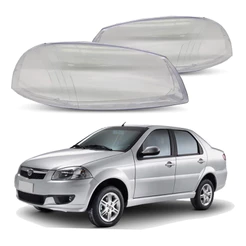 Par 2 Lente Do Farol Fiat Siena Rstiii 1.4 1.6 2010 A 2012