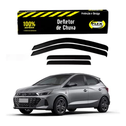 Jogo Calha Defletor Chuva Hb20 Hatch 1.0 12v 2022 A 2024