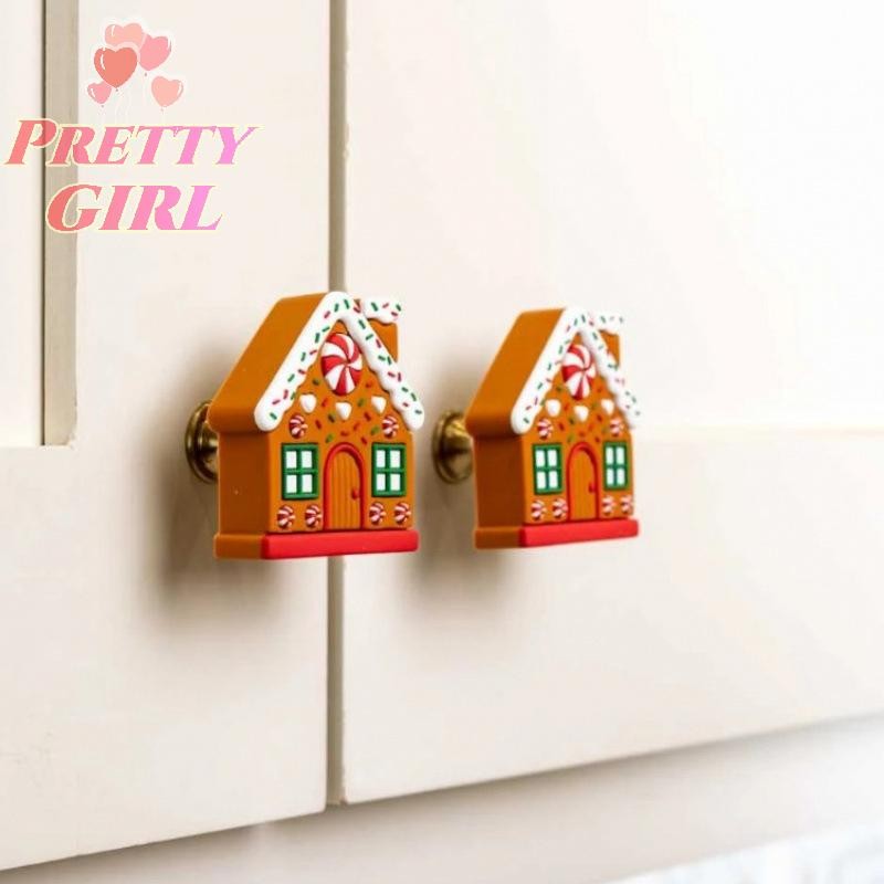 [Pretty ggirl] 1/2 Unidades De Design De Casa De Gengibre Capas De Maçaneta Decorativas De...