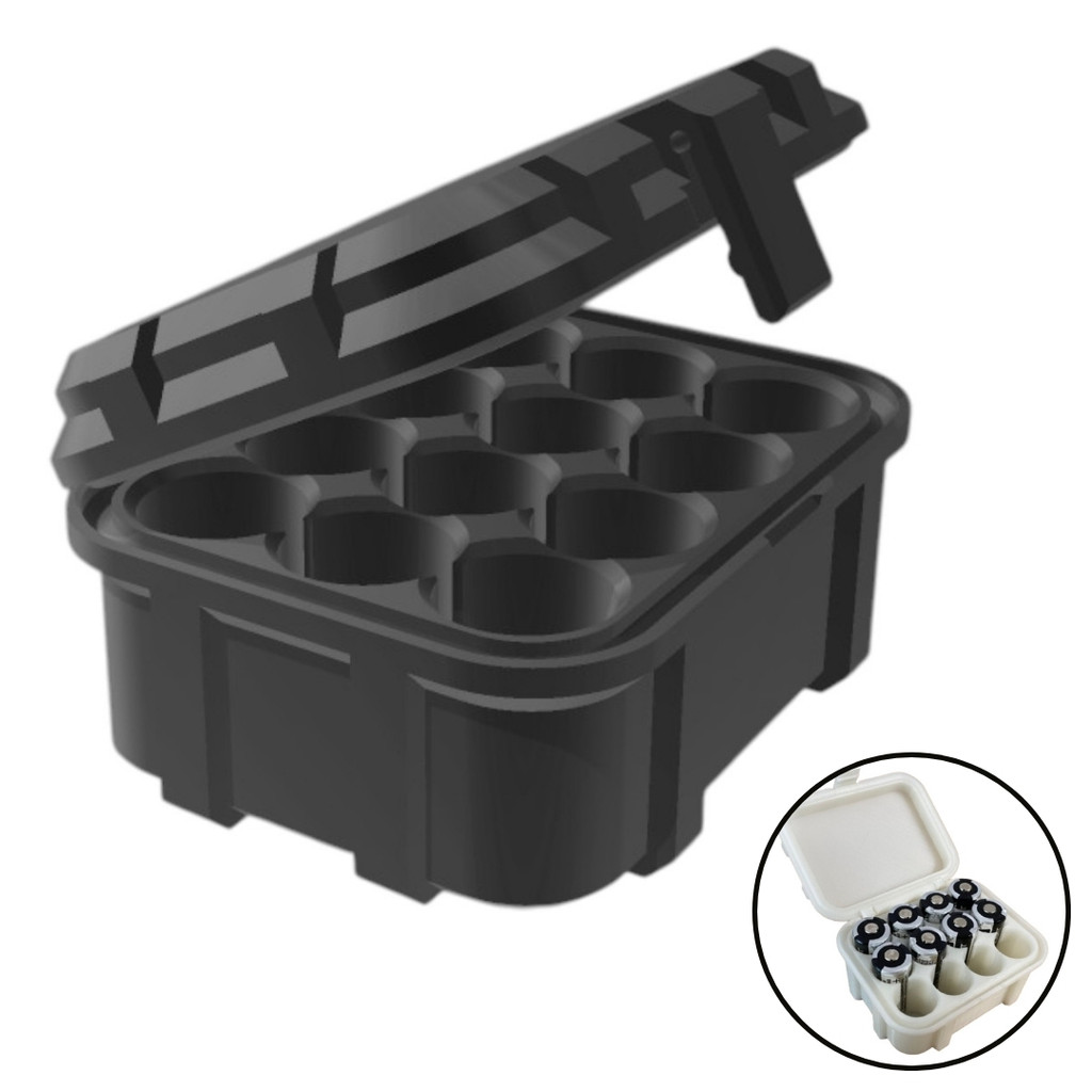 Case Proteção Capa Para 12 Baterias CR123 CR123A