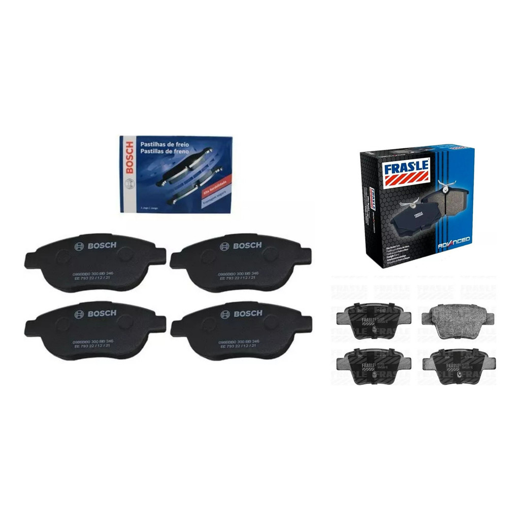 Kit Pastilha Freio Dianteira + Traseira C4 Pallas Hatch 2.0 (TRW OU GIRLING OU LUCAS SÓ SERVE para estas marcas da pinça