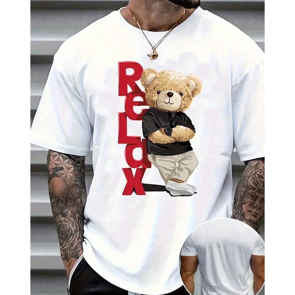 CAMISA camiseta streetwear MASCULINA ESTILOSA CAMISETA CASUAL 100% ALGODÃO GOLA REDONDA ESTAMPADA LANÇAMENTO