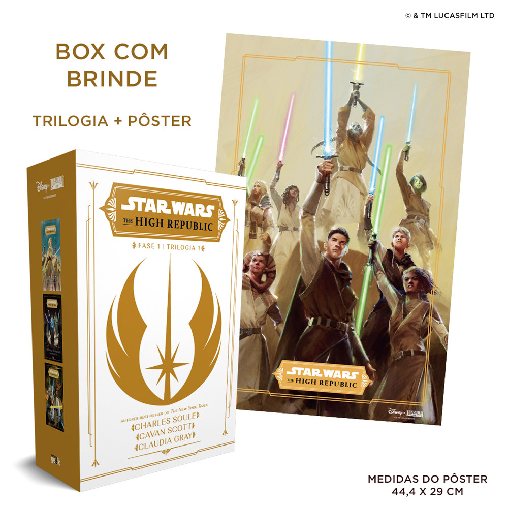 Capa do livro Livro - Box Star Wars: High Republic - Fase I - Trilogia I - Editora Universo dos Livros