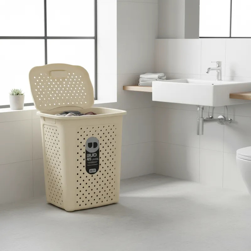 Cesto de Roupa 45L Organizador Roupa Suja Grande com Alça Resistente em Oferta na Shopee