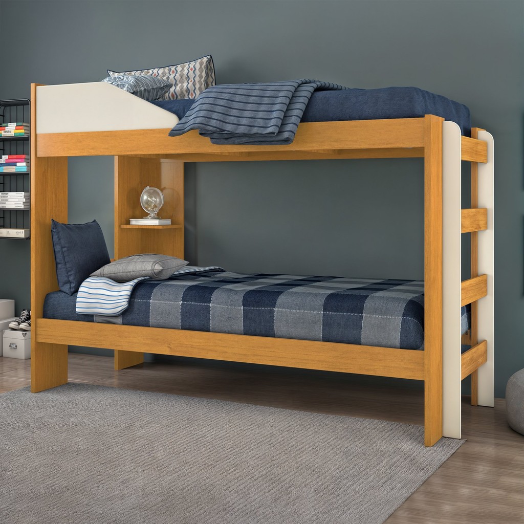 Beliche Solteiro Indy Cinamomo/Off White em Oferta na Shopee