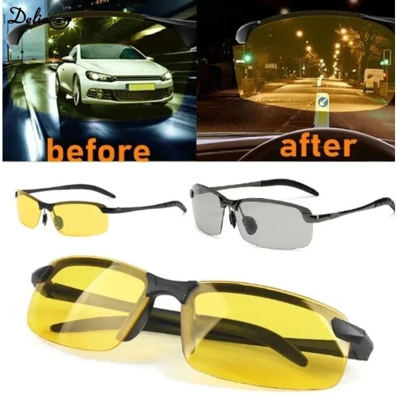 Óculos de Sol Anti-UV para Ciclismo com Visão Noturna, Óculos de Sol para Condução Diurna e Noturna, Óculos de Sol Polar