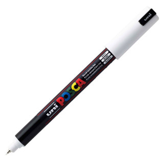Caneta Posca PC-1MR Branco Uni-Ball em Oferta na Shopee