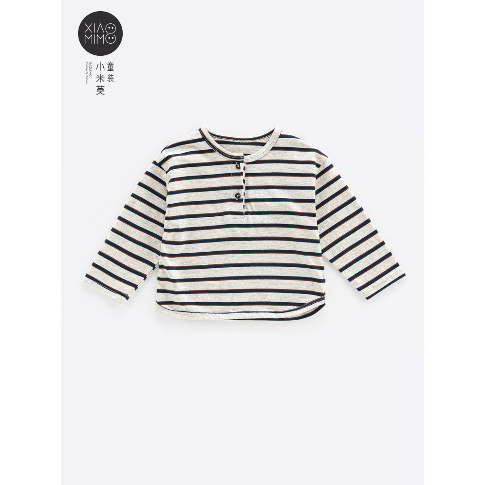 [100% algodão] camiseta infantil meninos primavera outono estilo listrado puro algodão topo meninas primavera roupas inf