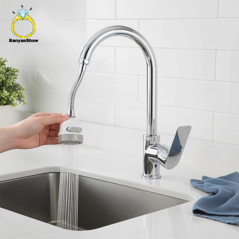 [Banha] 360 ° Extensor De Torneira Dobrável , Fácil Instalação Para Funcionalidade Aprimorada De Cozinha , Boa