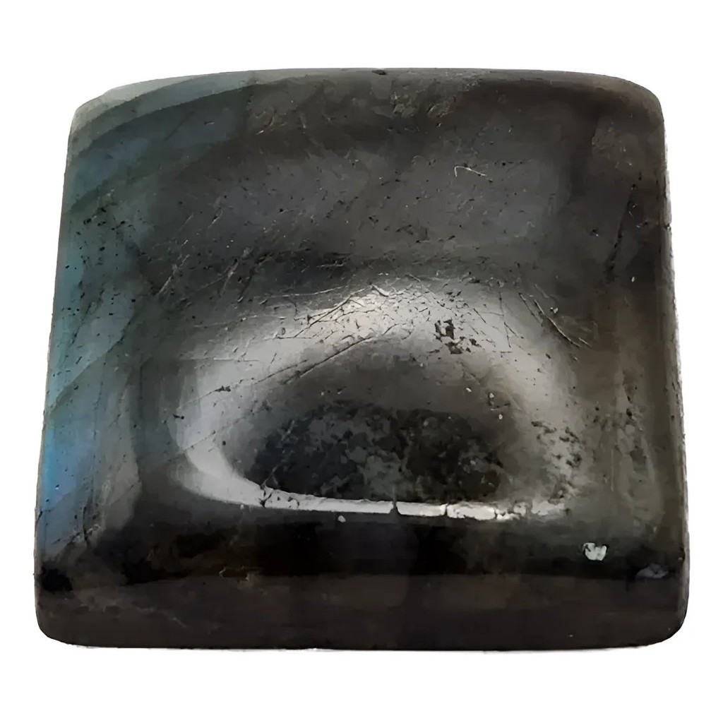 Pedra Labradorita Natural Cabochão Navete E Carre Verde Par Verde 22.5 Mm