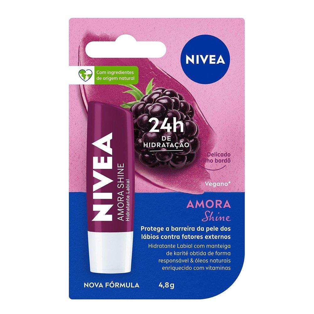 Protetor Labial Nivea Amora Shine 4,8g