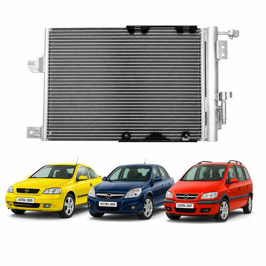 Condensador Ar Condicionado GM Astra 1999 até 2007 / Vectra 2006 até 2009 / Zafira 2001 até 2008