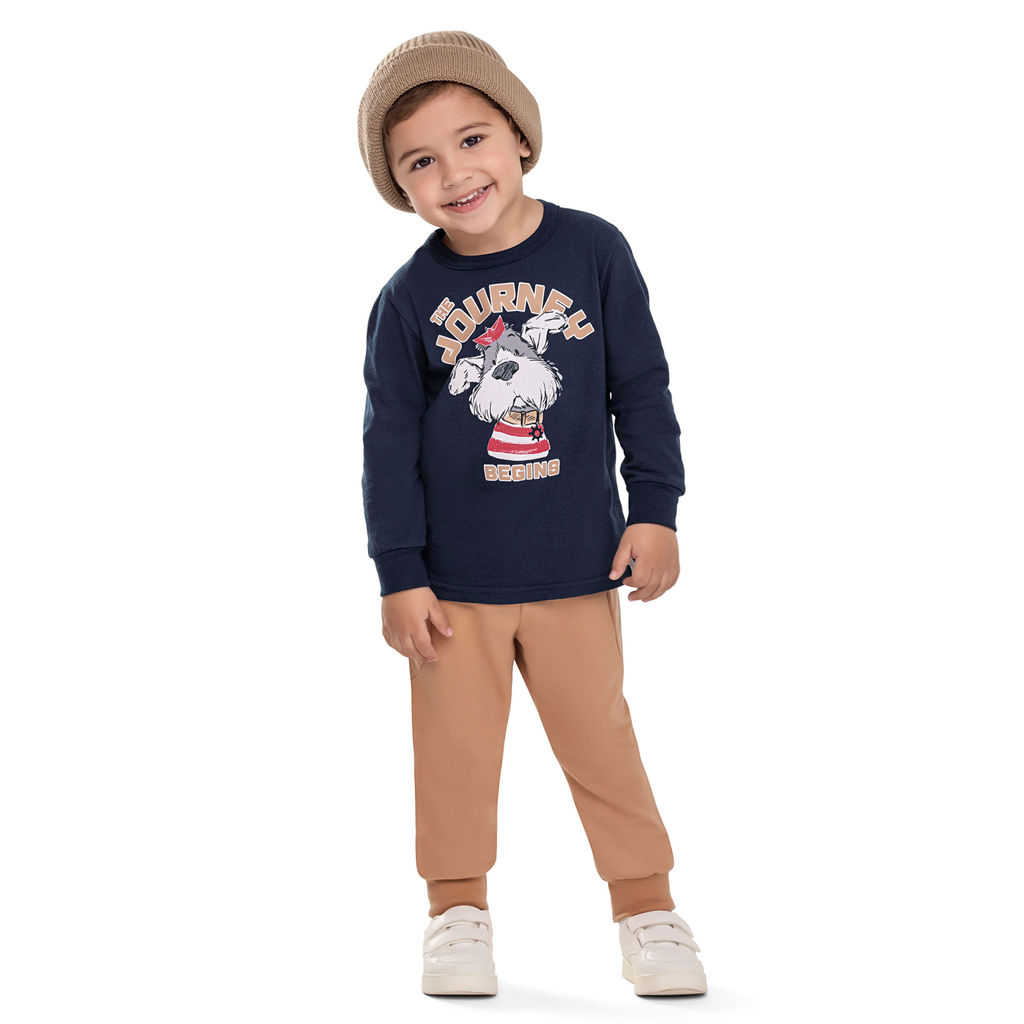 Conjunto Longo Infantil Menino Journey Elian Azul