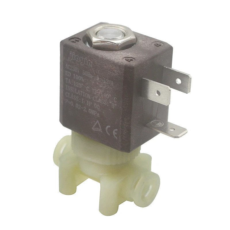 Válvula Solenoide de Água Jiayin JYZ-3 AC 230V 50HZ 20Bar com Cânula 2/2 Vias, Normalmente Fechada, para Máquinas de Vap