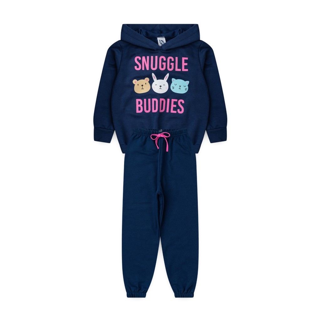 Conjunto Feminino Infantil Companheiros De Aconchego