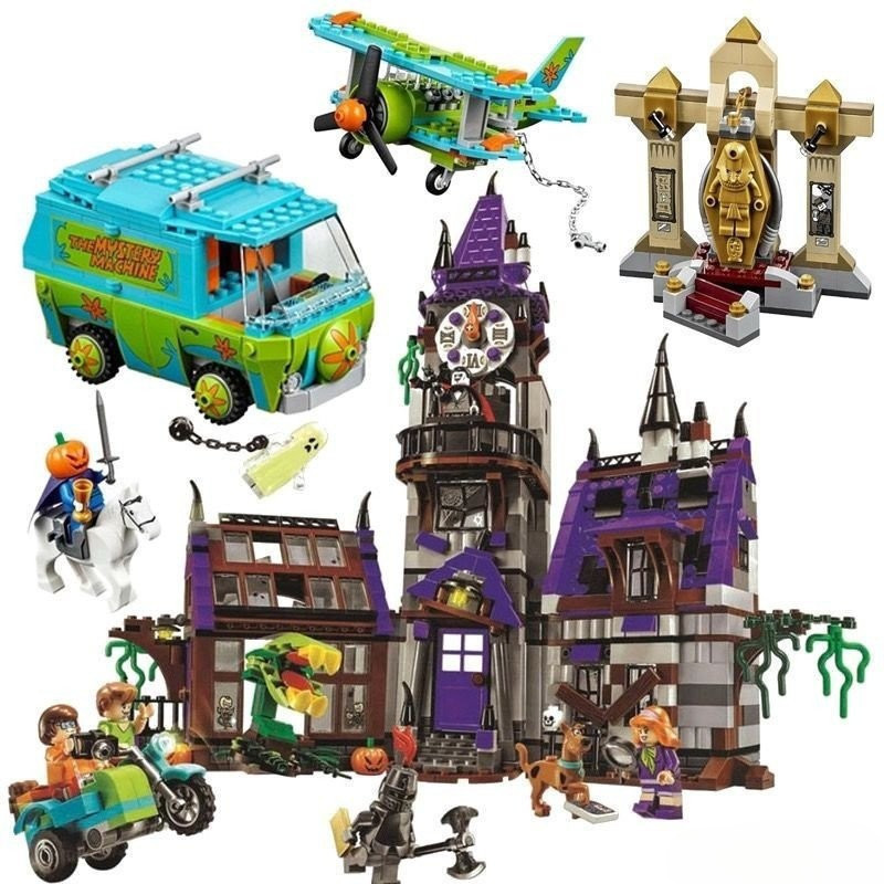 Conjunto de Blocos de Montar Lego Scooby Friends: Ônibus e Máquina Misteriosa para Meninas, Brinquedos de Quebra-Cabeça 
