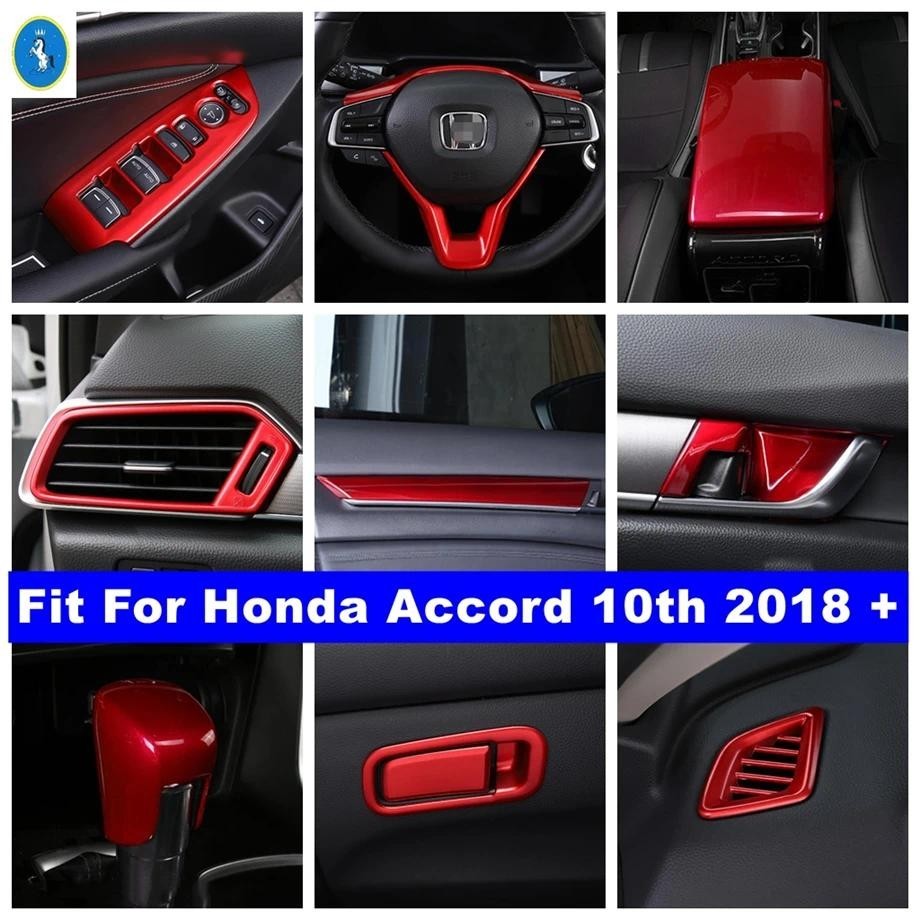 Botão De Elevação Da Janela/Volante/Ventilação Ca De Ar/Guarnição Tampa Cabeça Engrenagem Para Honda Accord 10th 2018-20