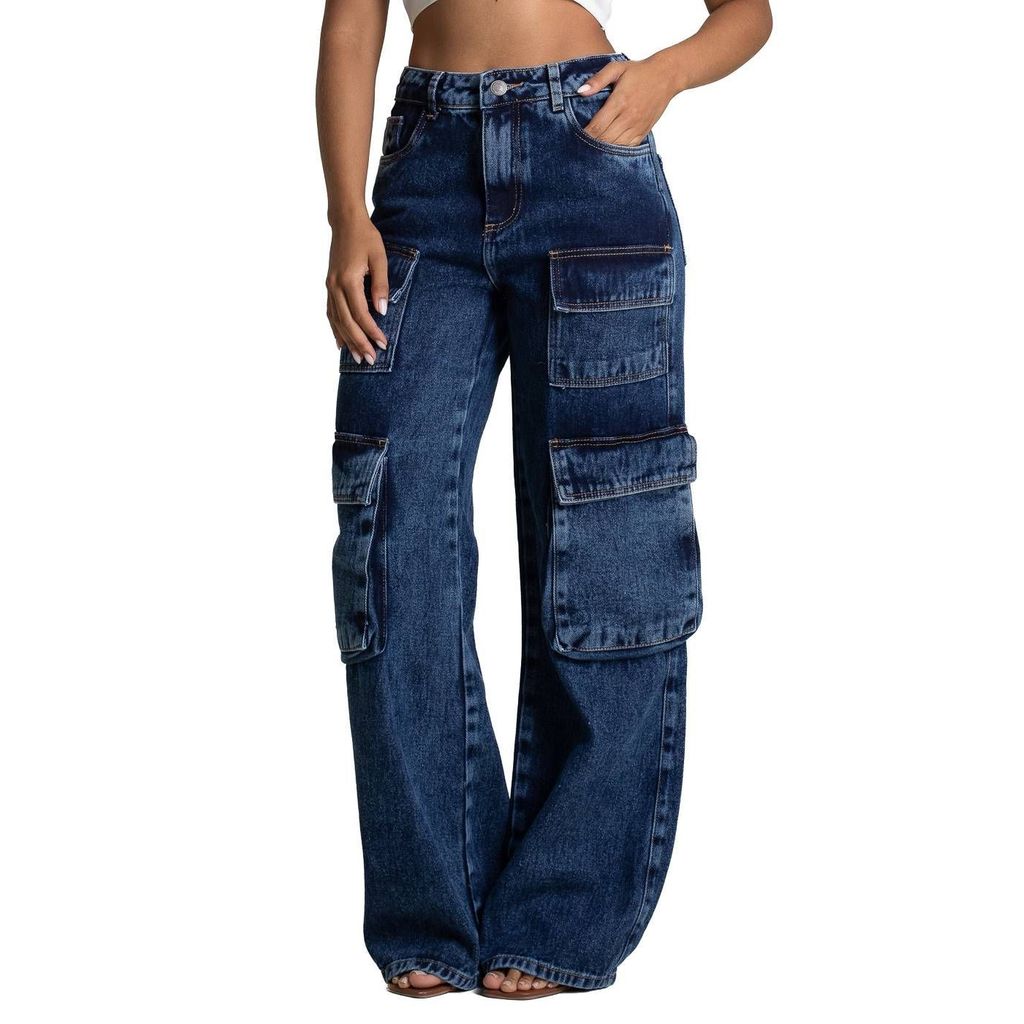 Calça Jeans Sawary Wide Leg - 282811