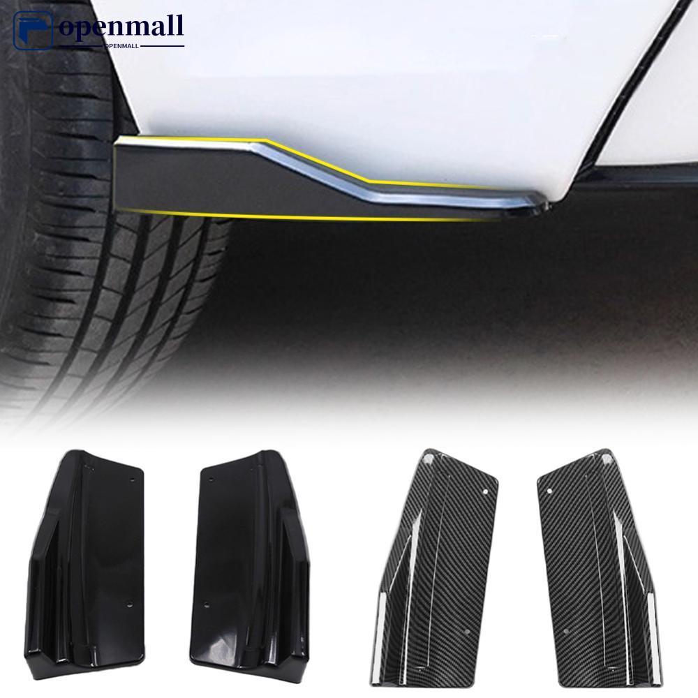 OMALL 2 Unidades De Fibra De Carbono Universal Para Pára-Choque Traseiro De Carro Protetor De Lábio E Canto Difusor Kit