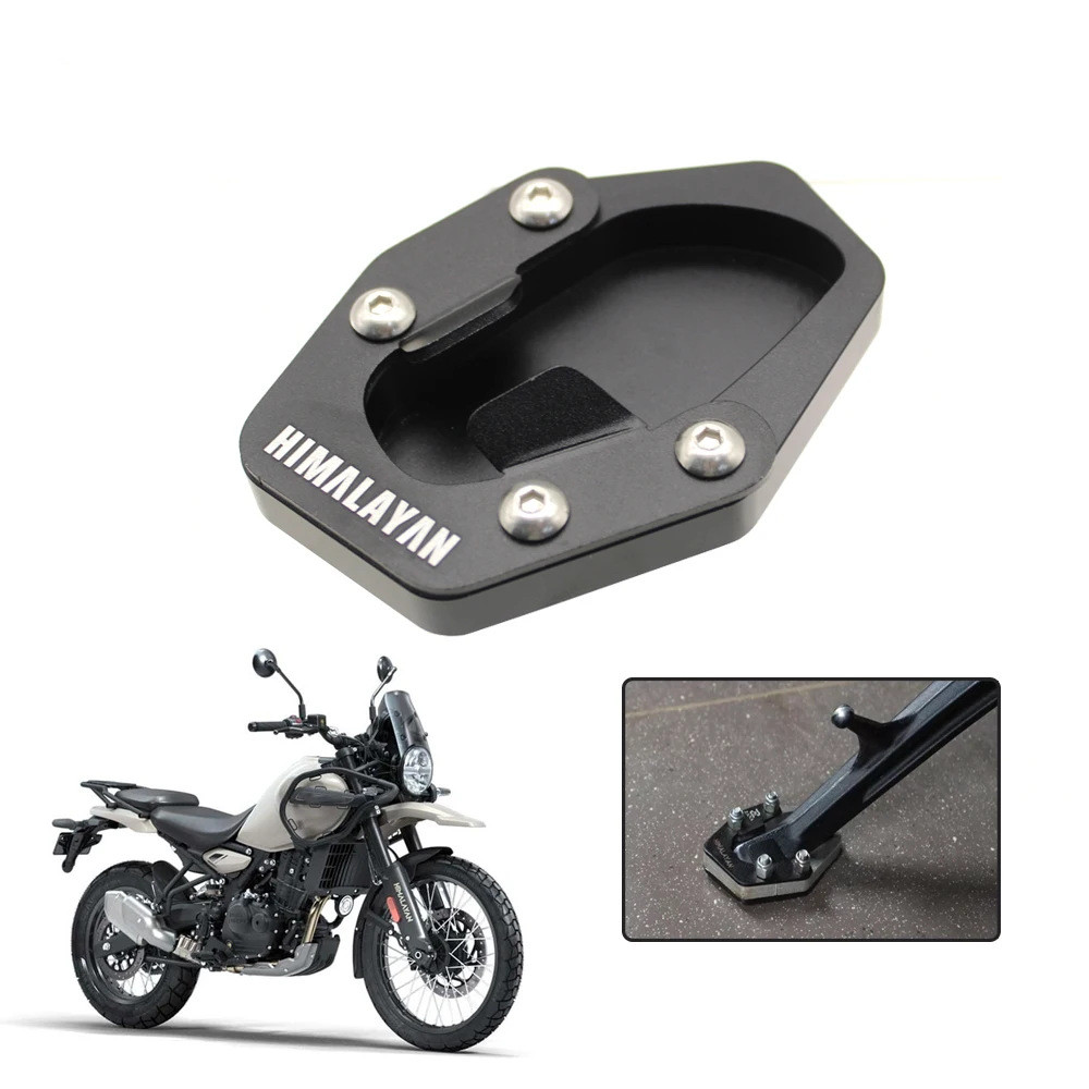 Suporte Lateral para Motocicleta Royal Enfield Himalayas 450 com Base Ampliada, Extensor de Apoio para Descanso Lateral