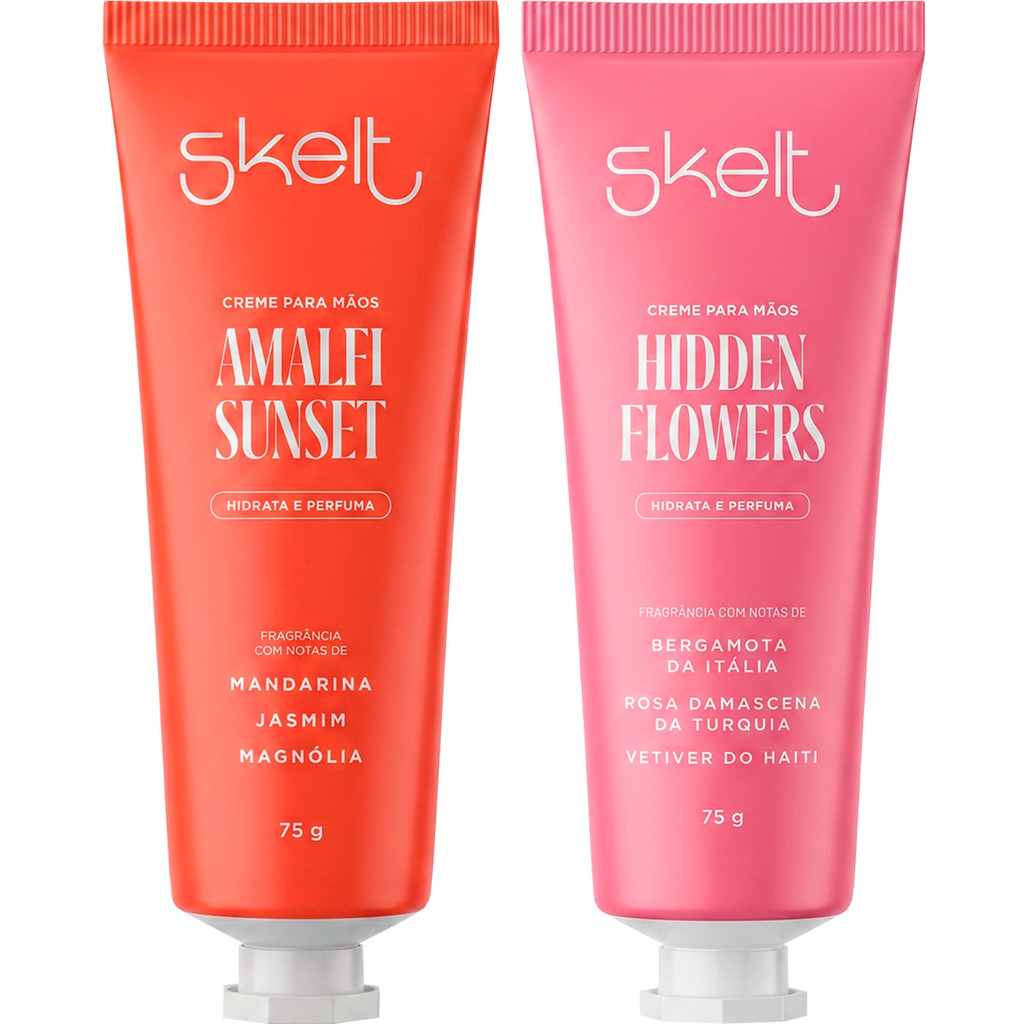 Kit 2 Cremes de Mãos Amalfi Sunset + Hidden Flowers