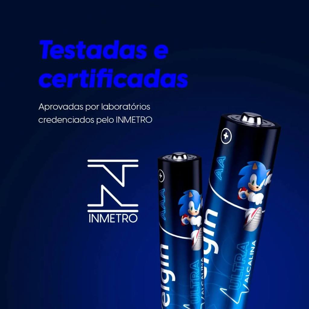 Pilha Ultra Alcalina AAA – Cartela com 4 Unidades Palito Elgin - ELE000000082435 — imagem 2 de 2