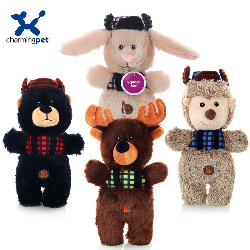 CharmingPet Brinquedo para cães Suprimentos para animais de estimação Brinquedo com som Molar Teddy Golden Retriever Cão