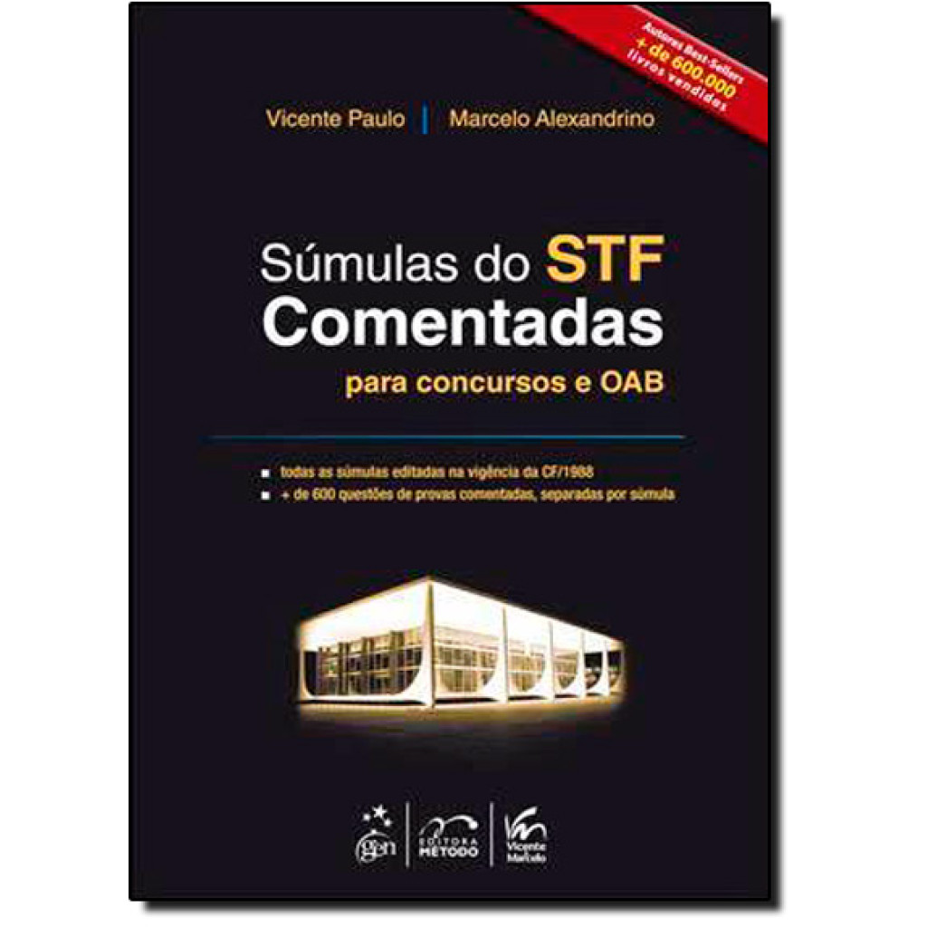 Súmulas do S T F Comentadas Para Concursos e O A B