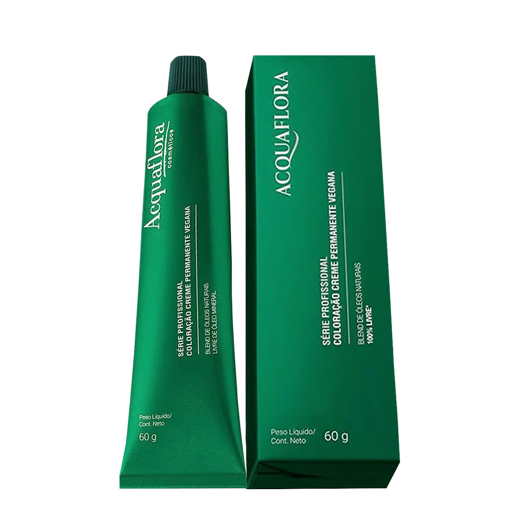 Acquaflora Vegana 7.73 Loiro Natural Marrom Dourado - Coloração Permanente 60g
