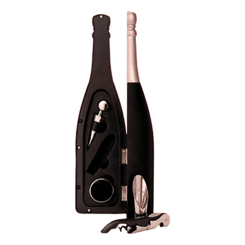 Kit Para Vinho 5 Peças Com Saca Rolha - Corta Lacre Garrafa