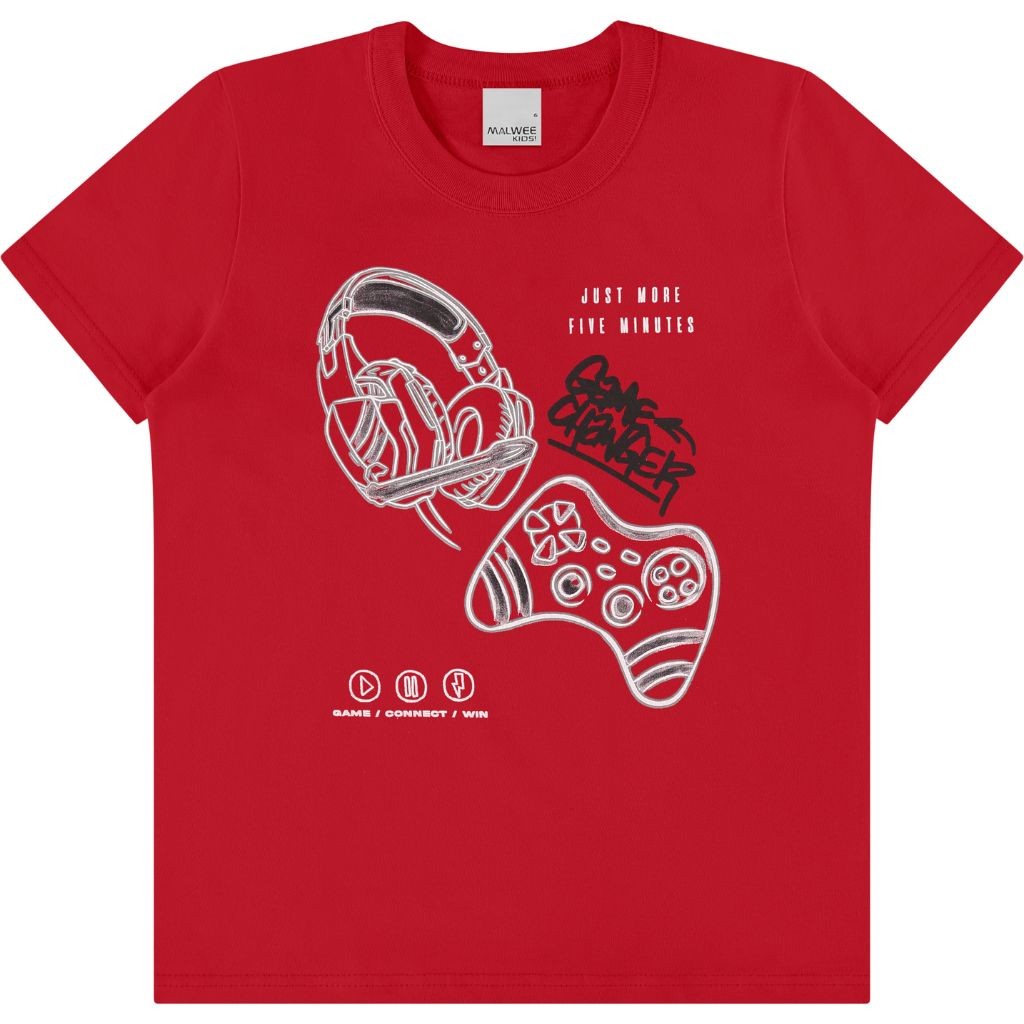 Camiseta Malwee Estampa Variada Infantil Moda Infantil Alta Qualidade Conforto E Estilo