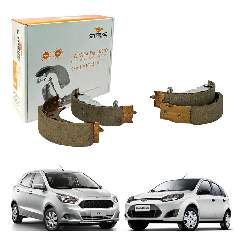 Sapata Lona de Freio Fiesta Ka Celta Prisma Original Starke em Oferta na Shopee
