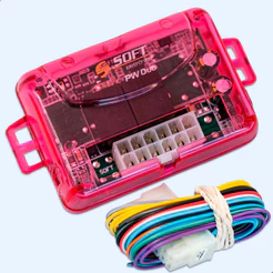 Módulo Vidros Elétrico Soft 2 Portas PW Duo Rosa Anti-esmagamento Universal Carro