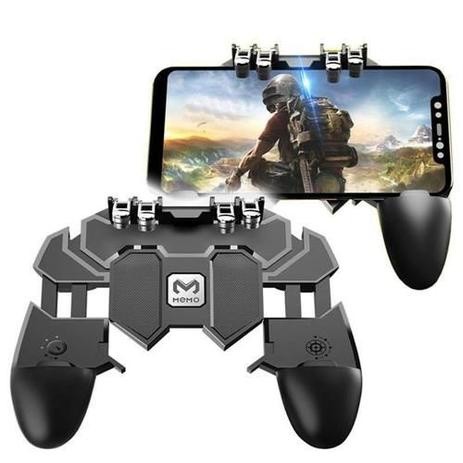 Controle para Celular Android Ios Joystick Gamepad Pubg Free Fire Ak66 4 gatilhos