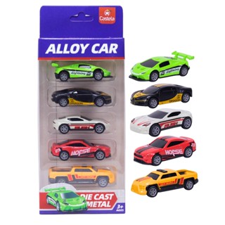 Pack 5 Carrinhos Esportivos Die-cast Metal 1:64 CBS0628 - Castela em Oferta na Shopee