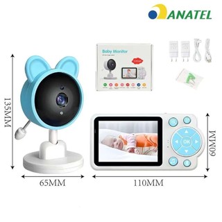 Baba Eletronica Monitor Video bebe HD, 2.4g Wifi Visão Noturna Sensores de Temperatura anjgg