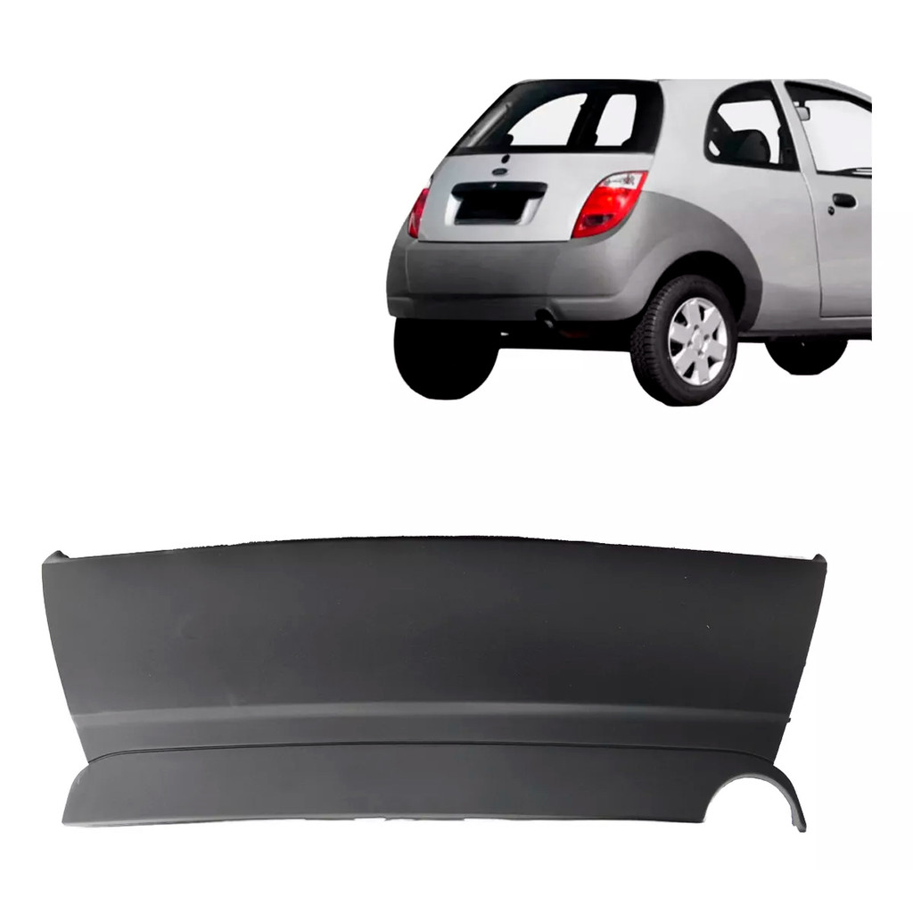 Parachoque Traseiro Ka 2001 2002 2003 2004 2005 2006 2007 2008 Central Preto em Oferta na Shopee