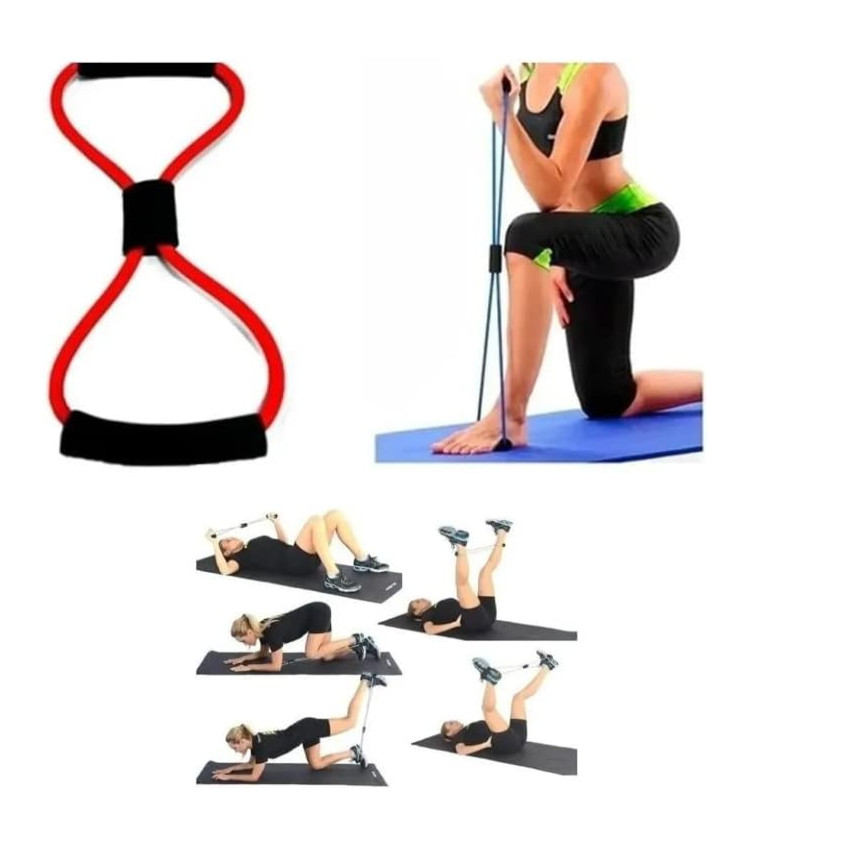 Elástico De Resistência Tensão Multifuncional Ombro Braço Glúteos Pernas Academia Treino Fitness Em Casa